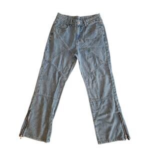 Manfinity Pants Mens Size XS 28x27  Light Blue Denim‎ Urban Vibes Baggy Wide Leg